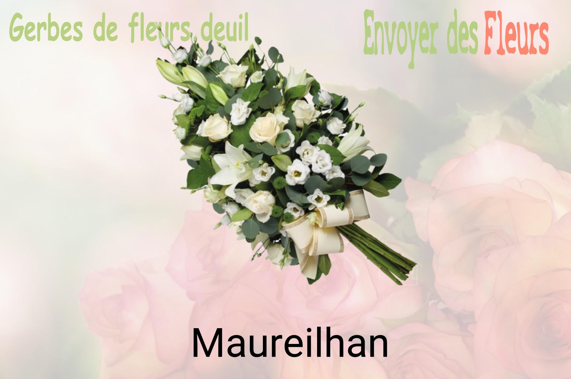 Gerbe de fleurs de deuil livrée à Maureilhan